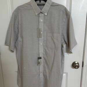 Daniel Cremieux Gray Checkered Casual Shirt